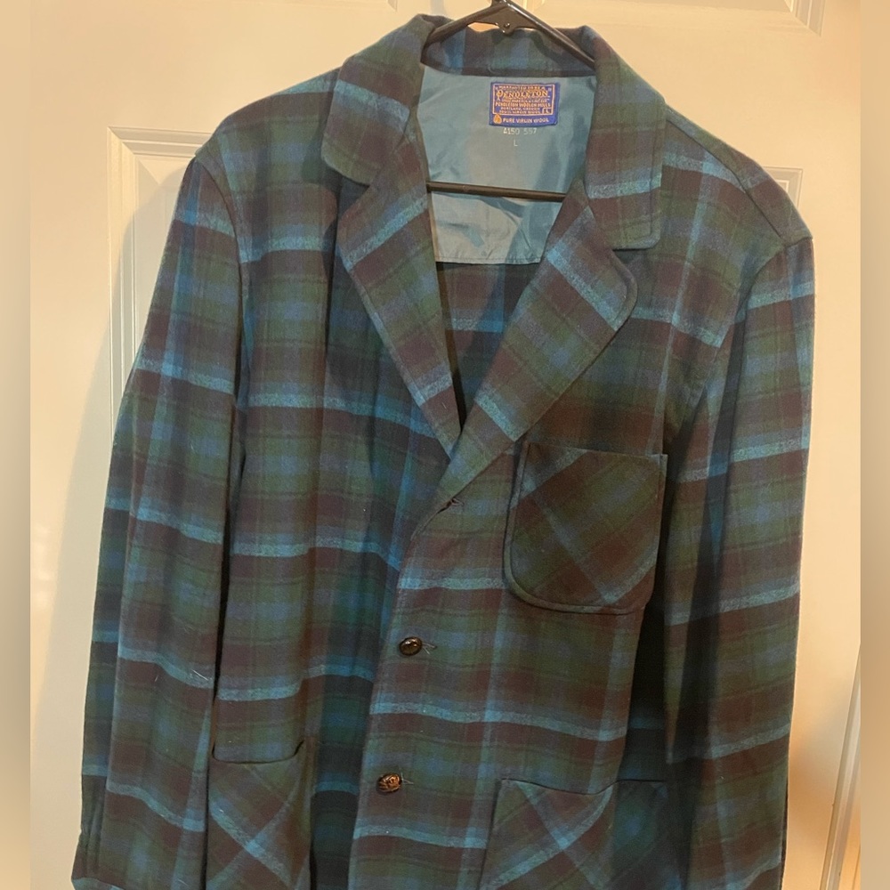 Pendleton plaid blazer